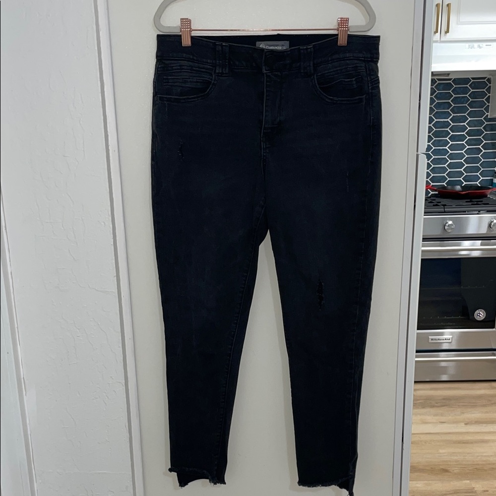 Democracy “Ab Technology” Black Jeans with raw hem | 12